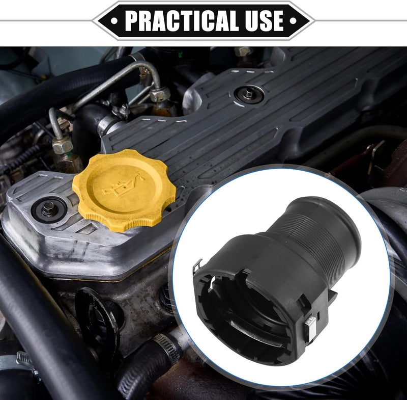 VekAuto Lower Radiator Connector Hose Compatible for Hyundai Tucson 2016-2021, Durable Plastic Black Inner - Image 2